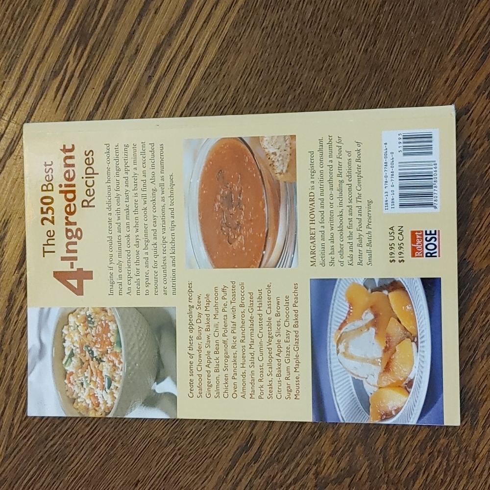 The 250 Best 4-Ingredient Recipes New Cook Book - Picture 2 of 3